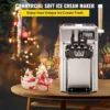 VEVOR Commercial Professional Soft Ice Cream Machine 3 Flavors 18L/H Ice Cream Commercial Soft Serve Maker 6
