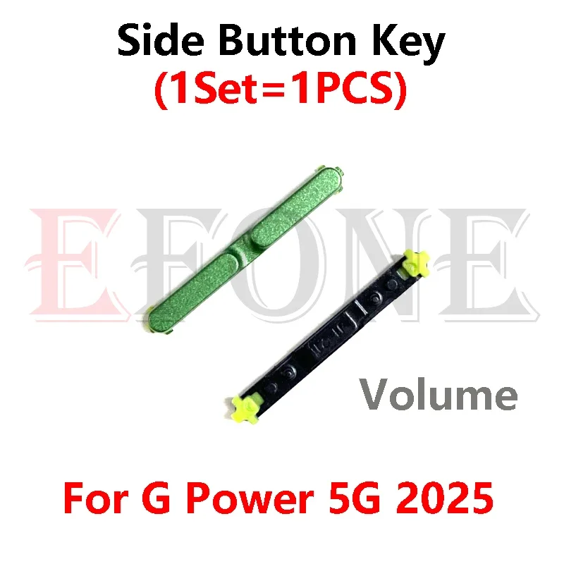 모토로라 모토 G 파워 2021 2025 XT2515-1 버튼 ON OFF 볼륨 업 다운 사이드 버튼 키 수리 부품 10개