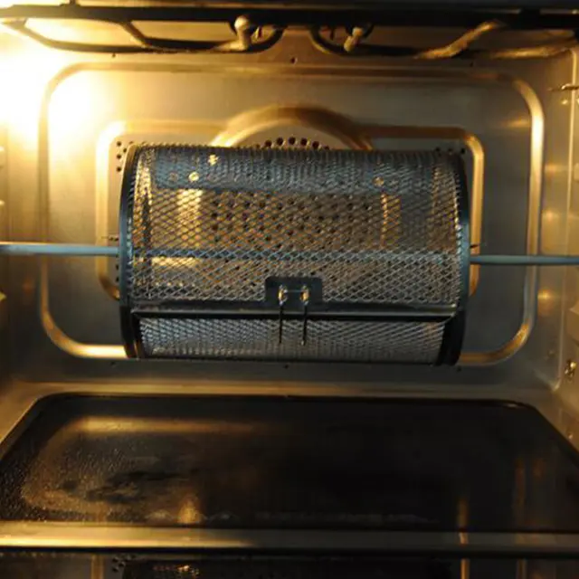 1Pc Gördülő Grill -Kosár Grillezett Ketrec Rotisserie Mogyoróbab Sütő Airfryer Francia Krumpli Bbq Kosár - Image 6