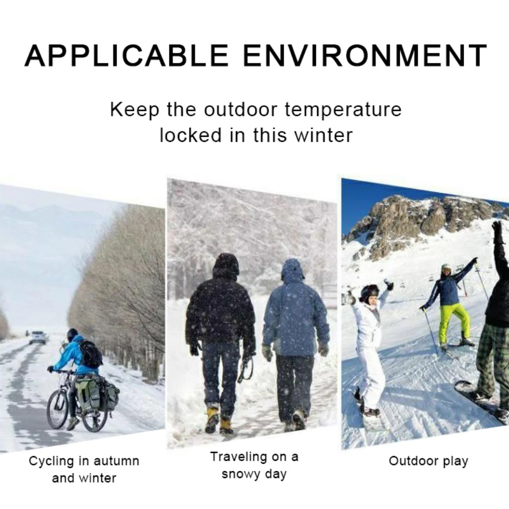 Balaclava Ski Full Head Covers Fleece Hood Windproof Face Mask Outdoor Winter Sports Skiing Bicycle Thermal Fleece Balaclava Hat 4