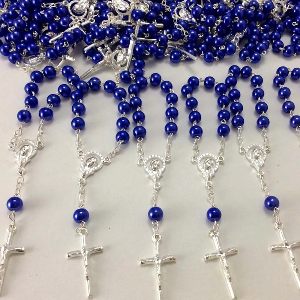 35 pcs Glass Pearl Rosaries Mini Rosaries/Decade Rosary First