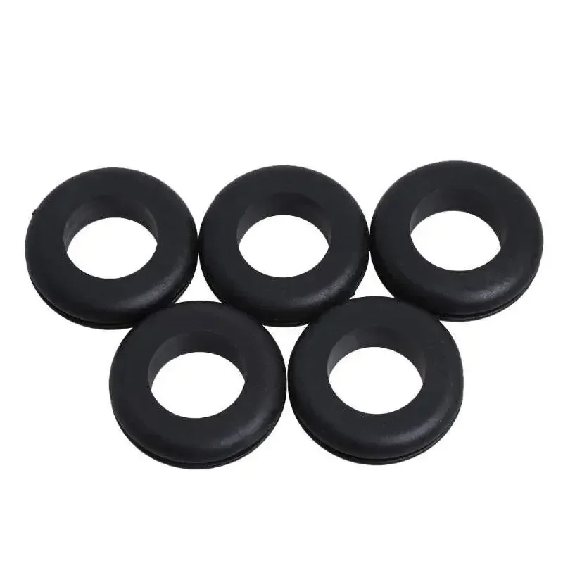 Rubber Seal Ring Oil Sealing Grommet Gasket 3/5/6/8/10/12/16/20mm 200pcs for Protect Wire Cable Hole Protection Ring Shim Washer rubber grommets ring rubber seal ring