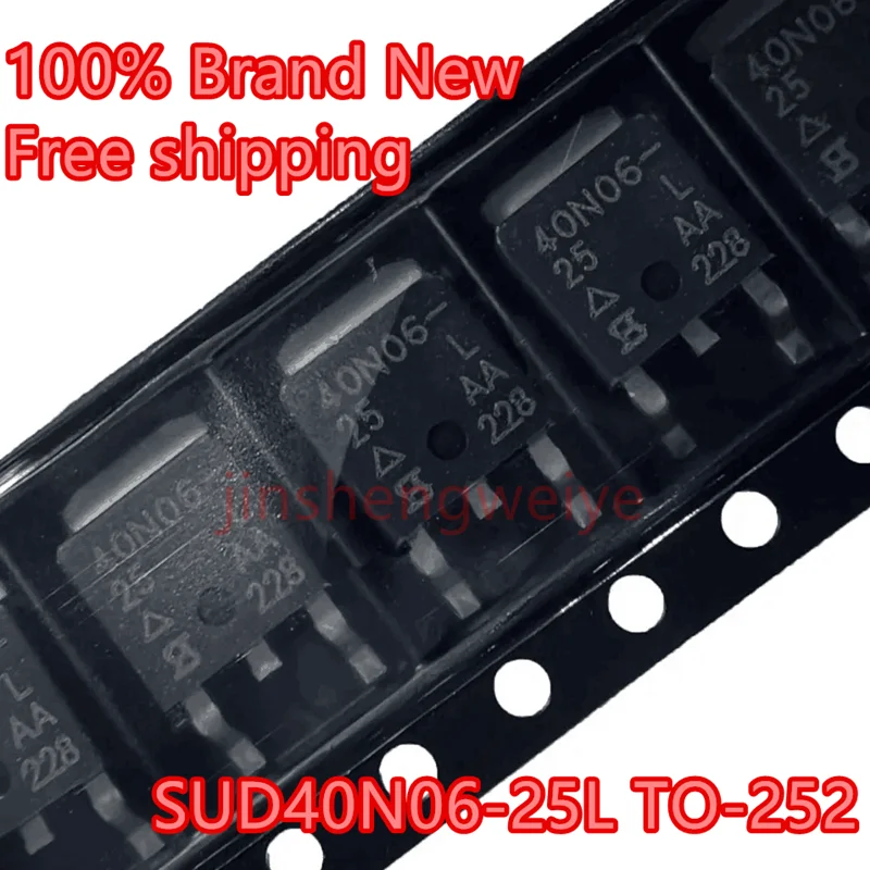 50PCS Free Shipping 40N06-25L SUD40N06-25L SMT SOT-252 60V 30A Brand ...
