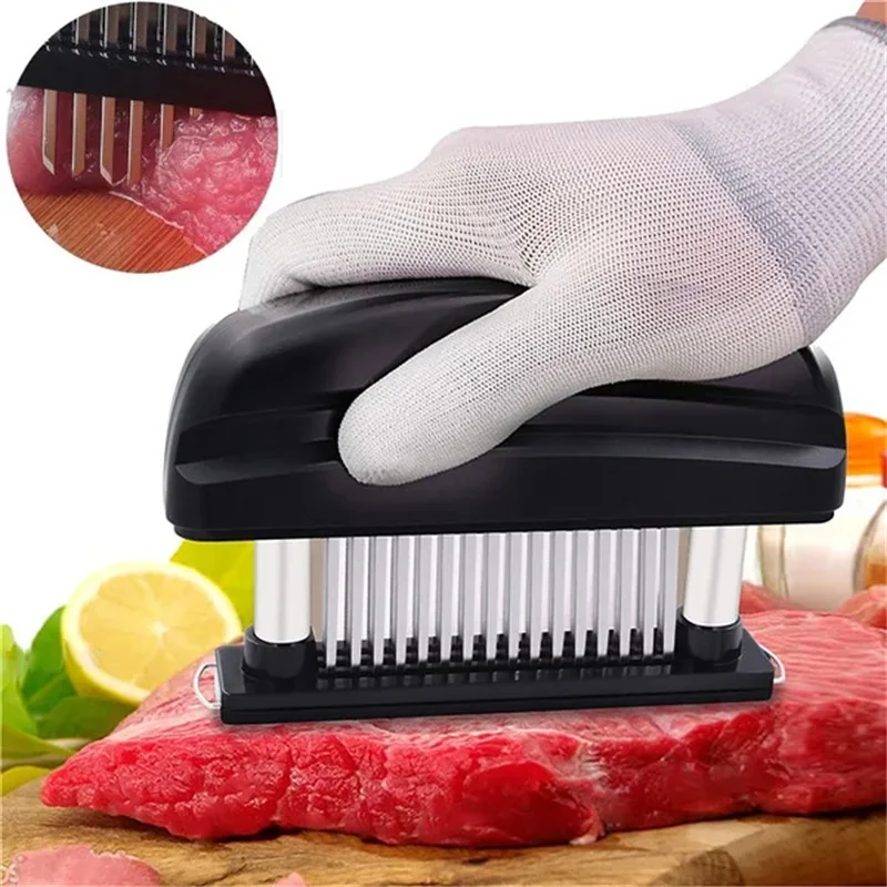 

Professional Meat Tenderizer Needle Stainless Steel Beef BBQ Tools 48 Blades Removable And Washable Kitchen Cooking Accessories