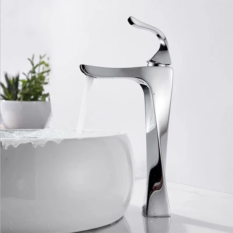 Description Picture 3 of itemModern Bathroom Sink Faucet Single Handle Deck Mounted Wash Basin Water Tap Hot Cold Mixer Tap Torneira Pia Bathroom Accessories