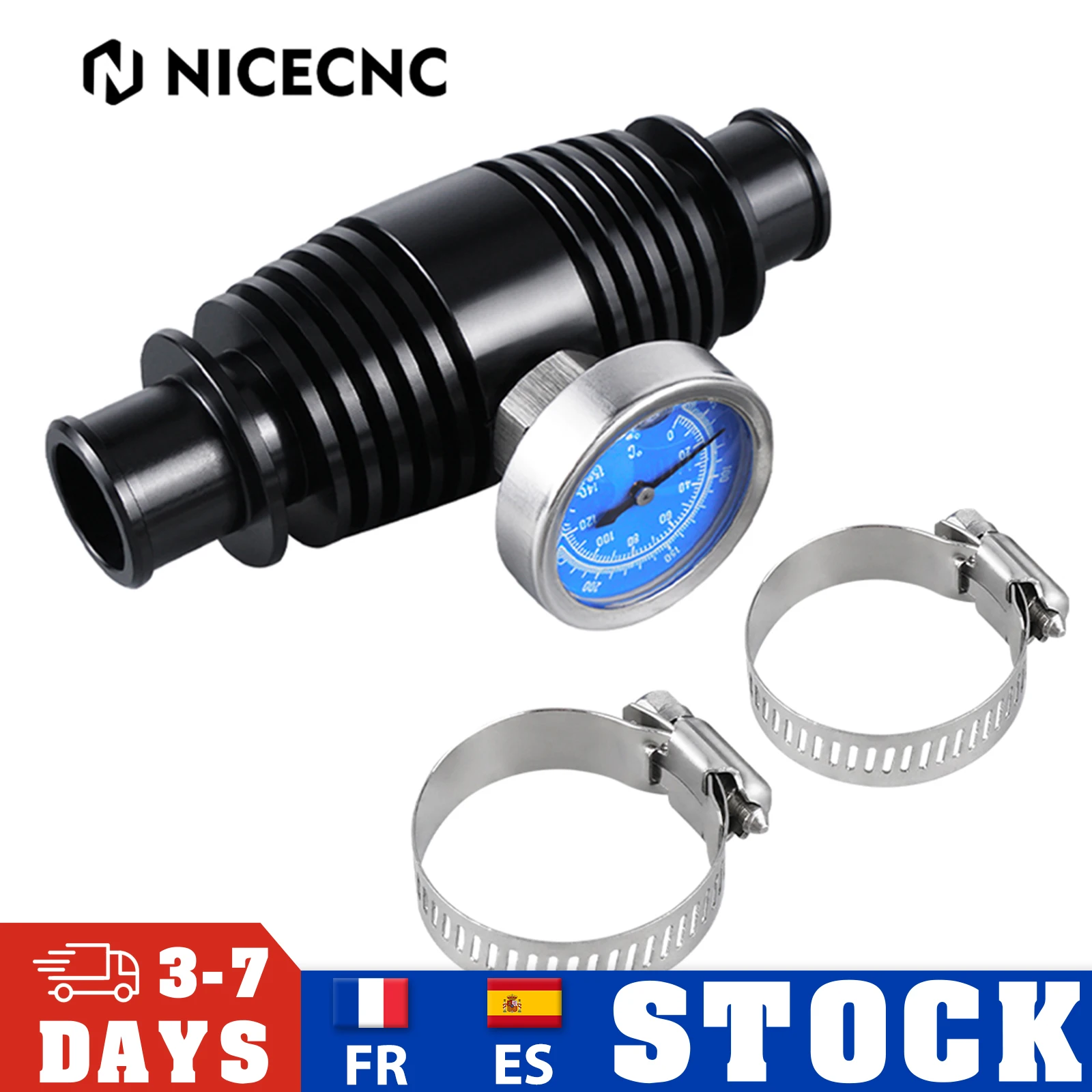 Per Blaster 200 Radiatore Temperatura Acqua Gauge Cooler Atv Refrigerante Per Yamaha Raptor 700 Blaster 200 350 Suzuki Honda Trx