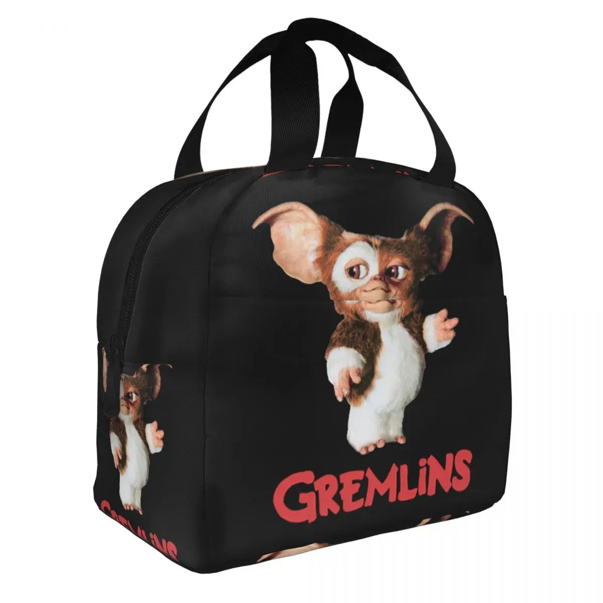 Gremlins Gizmo Lunch Bag Portable Insulated Oxford Cooler Gizmo 80s Thermal Cold Food Picnic Travel Tote for Women Kids