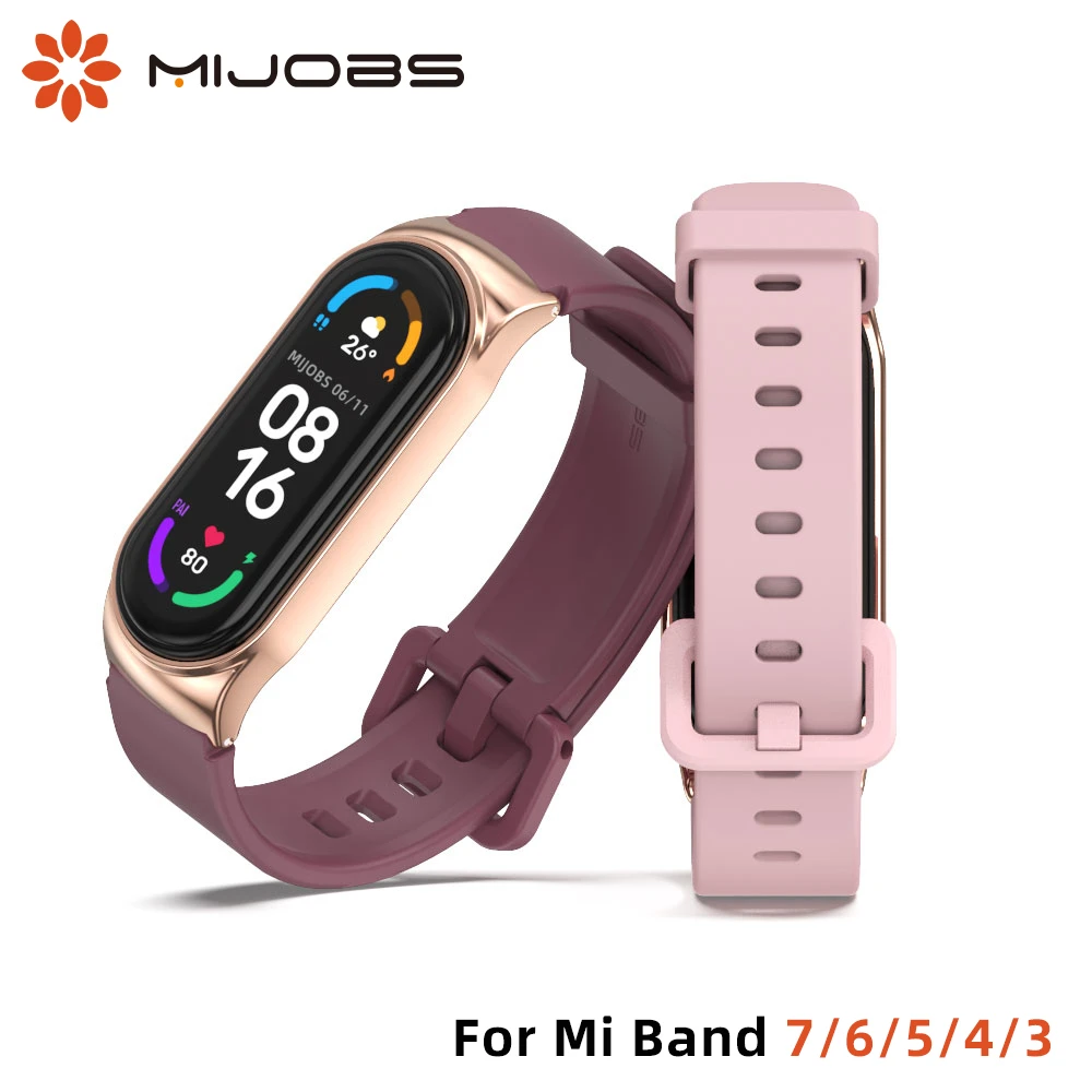 Mi Band 7 6 5 4 3 Strap Silicone Wristbands for Mi Band 6 Strap Wrist Belt  for Xiaomi Mi Band 5 Bracelet Miband 7 Xiomi Pulseira| | - AliExpress