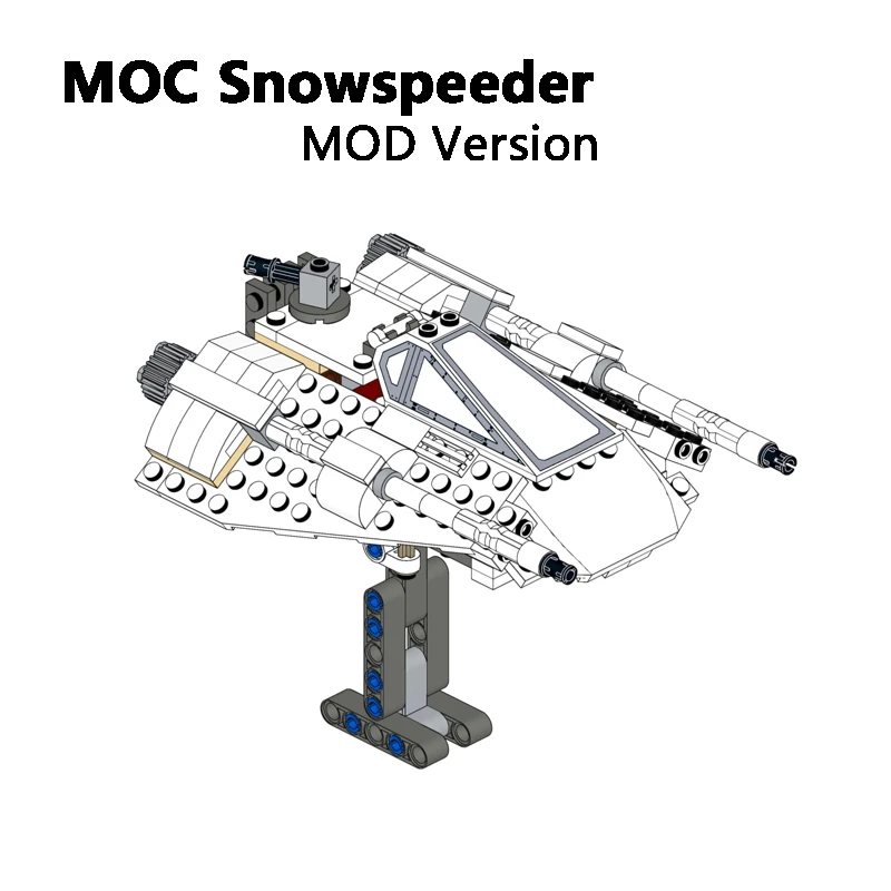 MOC 우주선 스노우스피더, 설원 전투기, 항공기 스타파이터 모델 빌딩 블록, 장난감 선물, 소년 세트, 신제품