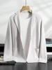 2024 Men's 100% Cashmere Sweater Suit Collar Smart Casual Cardigan Autumn Winter Thick Soft Cashmere Knitwear Sweater Coat 4