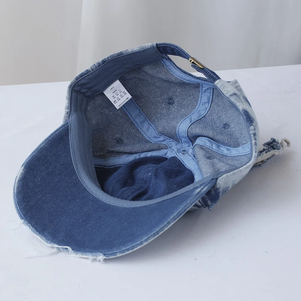 NEW Designer y2k wasteland style personalized cowboy perforated baseball cap women's three-dimensional ears street duckbill cap 4