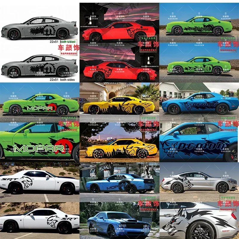 Car Vinyl Sticker FOR Dodge challenger charger body exterior decoration ...