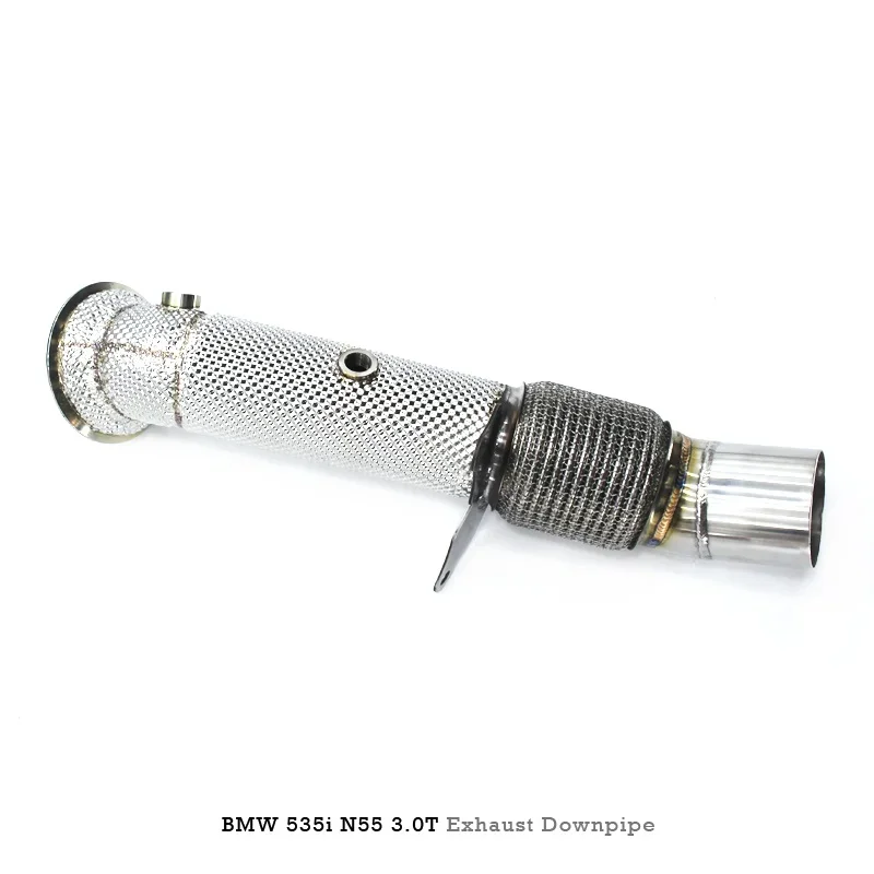 Head Section High flow Pipes branch downpipe Exhaust Pipe with catalyst for BMW 535i N55 3.0T 2010-