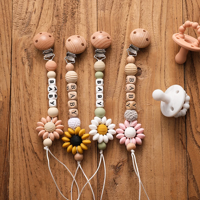 Personalized Name Handmade Baby Pacifier Chain Clips Dummy Holde Nipples Clips Silicone Teething Chain Toy For Baby Accessories 7 S4b92e9a43efa4cd3a7d2b61dc06fbd14I