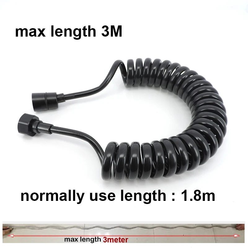 Plumbing Fittings Spring Flexible Water Pipe Retractable Tube Shower Head Hose For Toilet Bidet plumbing hose water pipe shower hose plumbing supply hose pipe fitting
