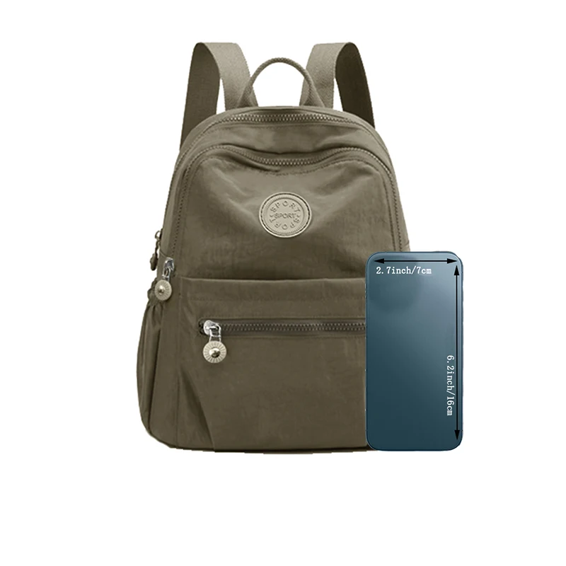 حقيبة كتف مزدوجة، قماش أكسفورد عصري، حقيبة للرجال والنساء، قماش نايلون، حقيبة ظهر للتسوق غير رسمية