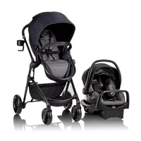 with LiteMax Infant Car Seat with Anti-Rebound Bar，Pivot Modular Travel System (Casual Gray) 2