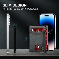 Track Wallet for Men Work For Apple Find My (Ios Only) App, Wallet Tracker Card for Airtag (Not For Android) Christmas Gift 2