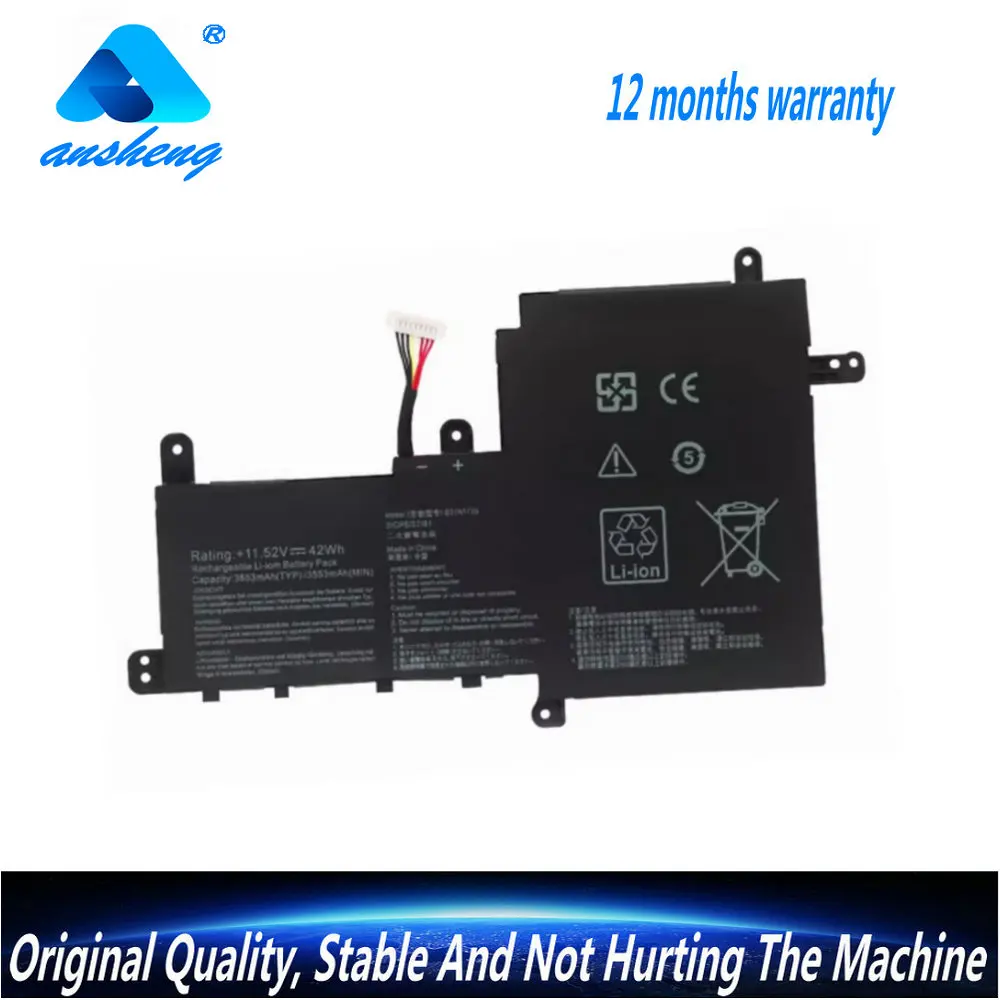 

NEW B31N1729 Laptop Battery For ASUS VivoBook S15 S530 S530F S530FA S530FN S530UA S530UF S530UN X530FN X530FN-1A 11.52V 42WH
