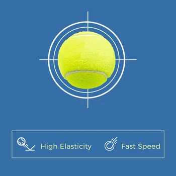 3pcs Padel Balls Practice Tennis Ball Paddle Tennis Balls High Bounce Tennis Balls 5
