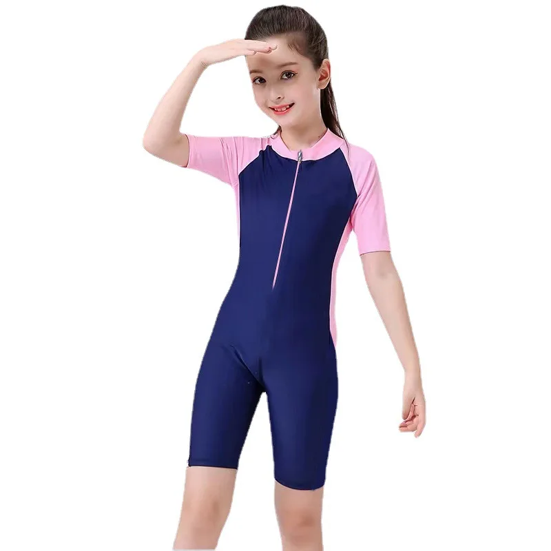 Children's Swimsuit One-Piece Training Suit Kids Swimsuits Boys and Girls Set