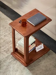 Скандинавский креативный диван, боковые столы, домашняя искусственная мебель, дизайнерский маленький чайный столик из массива дерева, простой маленький стол