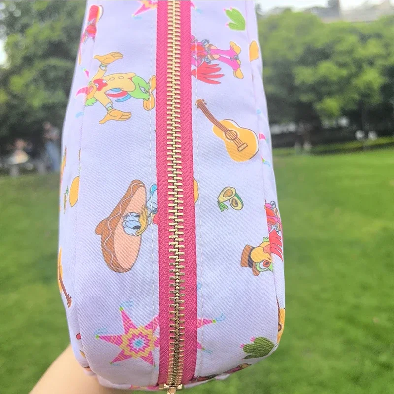 Disney Mickey Nylon Travel Cosmetic Storage Bag  Cartoon Donald Duck Dumbo Toiletry Pouch Organizer Birthday Party Team Gift 4