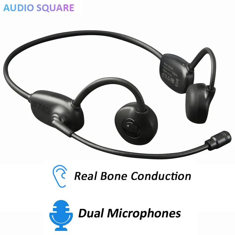 Bone Conduction Earphone Bluetooth Wireless Headphones 5.0 Enc Dual
