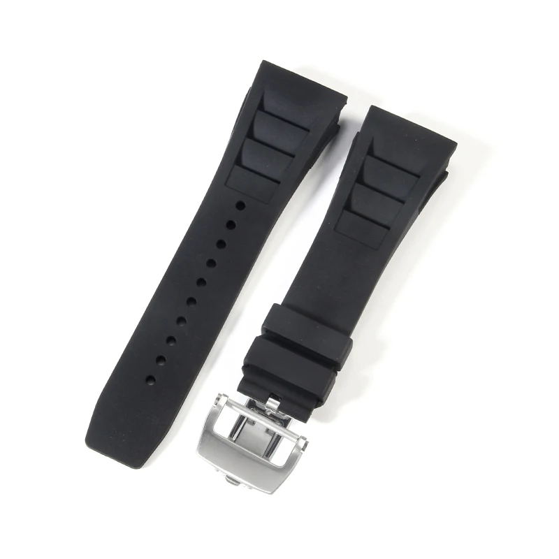 High-Quality Waterproof Soft Rubber Watch Strap for Luxury Sports Watches