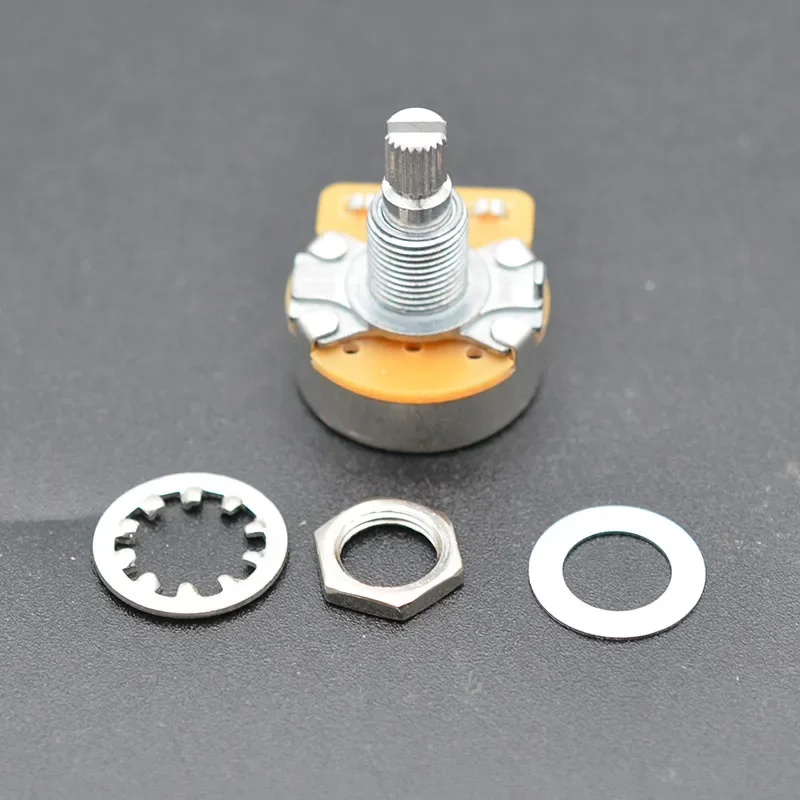 4PCS CTS Pots Log A or Linear for Electric Guitars 250k/500k Brass/Aluminum Shaft Volume Tone Potentiometers guitar potentiometer