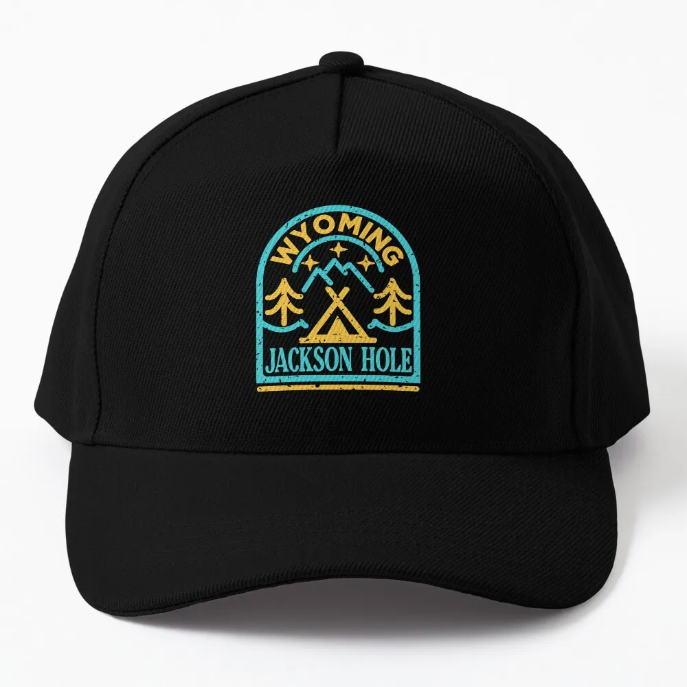 

jackson hole wyoming monoline Baseball Cap Christmas Hat party hats black hard hat Hats For Women Men's