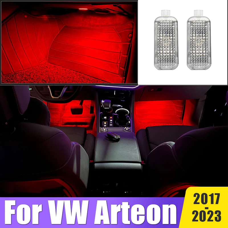 

LED Footwell Lamp Atmosphere Light Ambient Lights For VW Arteon 3H 2017 2018 2019 2020 2021 2022 2023 Car Interior Accessories