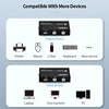 4 Ports USB 2.0 Sharing Switch Switcher 4 or 2 in 1 Out Printer Cable Adapter Box For PC Scanner Printer Laptop Desktop Computer 3