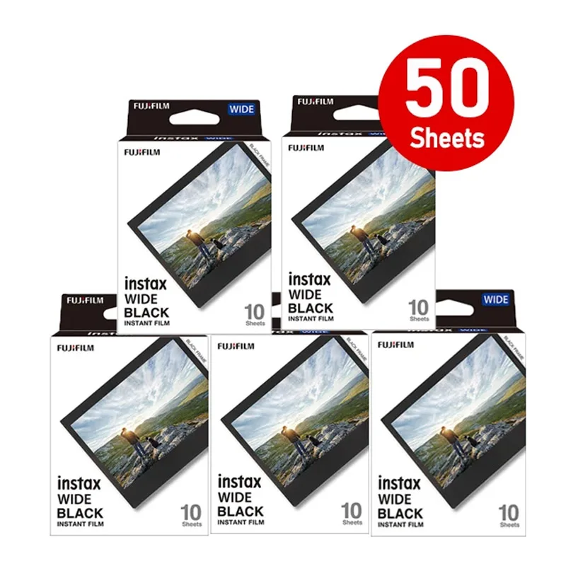 Genuine Fujifilm Instax Wide Film Instant White Edge Per Fuji Camera 100 200 210 300 500Af Lomografia Wide Link Wide