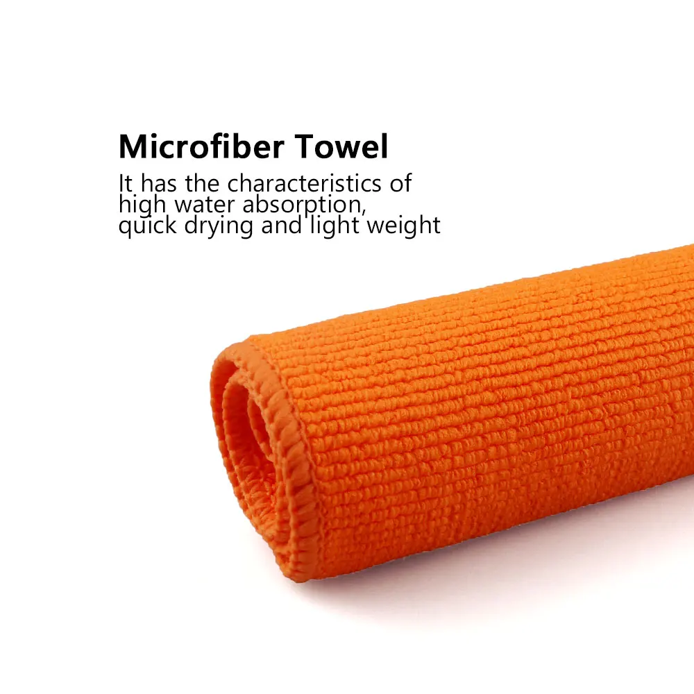 Marflo Car Wash Magic Clay Bar Towel Cloth Microfiber Orange King Grade Auto Care Detail Bar Clean Paint Brilliatech