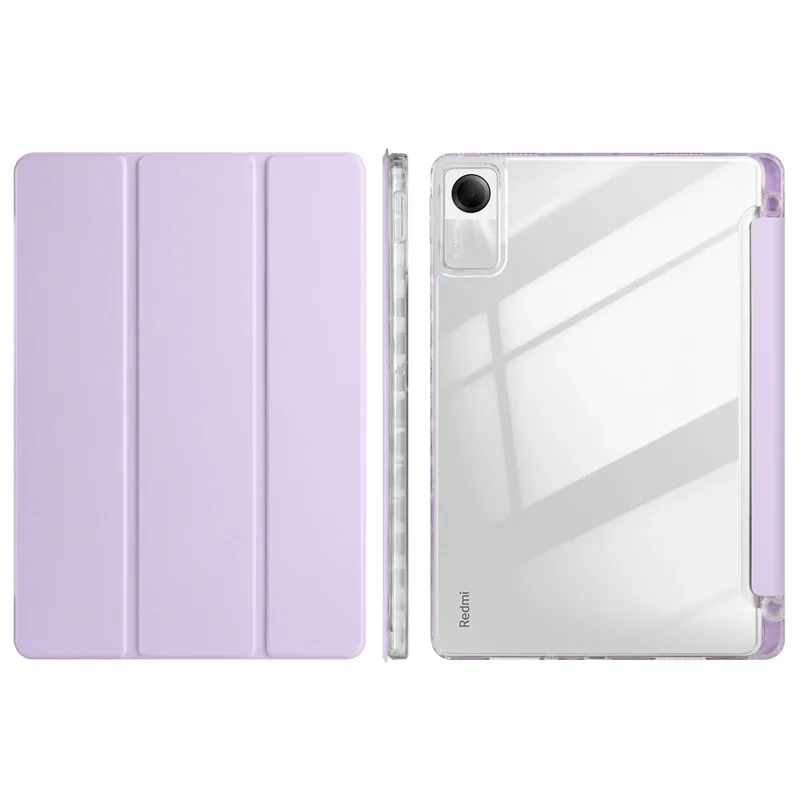 Clear Acrylic Back Trifold Stand Case