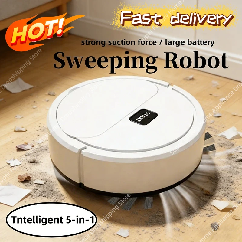 Smart Sweeping Robot Mini Silent Vacuum Cleaner Powerful Sweep Mop Brush 5-in-1 Multi-function Cleaning Machine For Home 2026 1