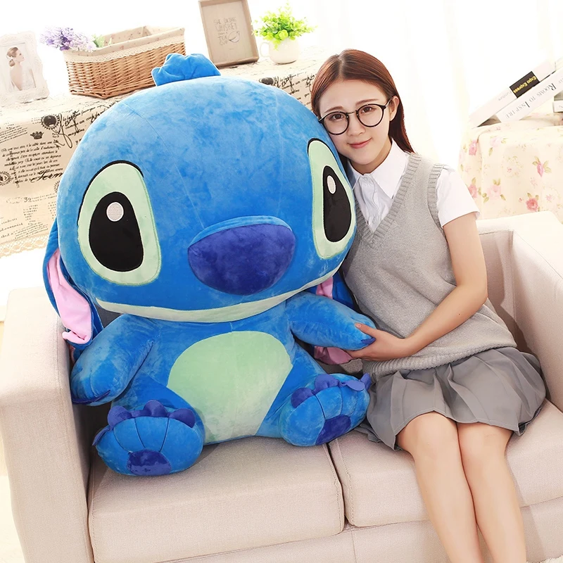 35-55cm Big Size Lilo & Stitch Couple Models Soft Plushies Stuffed Plush Anime Plushs Toys Pendant Toy Pillow Kids Birthday Gift