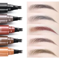 Korean four fork eyebrow pencil waterproof long lasting easy to use for beginners natural look four end design 2