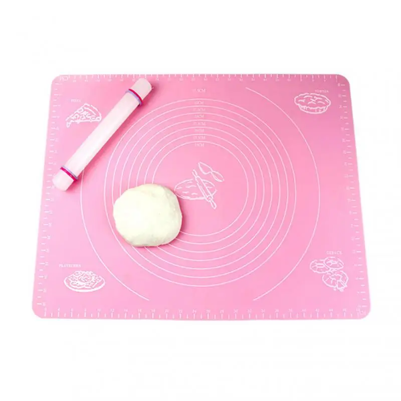 1Pcs Silicone Non-stick Rolling Mat Pastry Anti-slip Mats For Making Pastry Cakes Large Dough Kneading Pads Kitchen Baking Tools