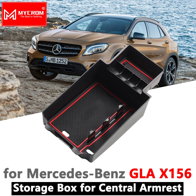 Kaufe Armlehnenbox Aufbewahrung für Mercedes Benz GLA X156 Organizer  Zubehör GLA180 GLA200 GLA220 GLA250 GLA45 200 220 250 200d 220d