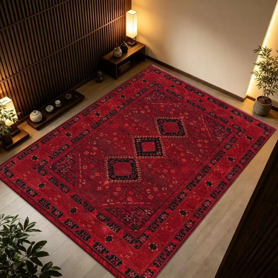 Crimson Vintage Soft Comfortable Area Rug