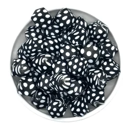 Colorful Hexagon Silicone Beads for DIY Crafts and Decorations (10/20pcs, 14mm) (PURPLE)
