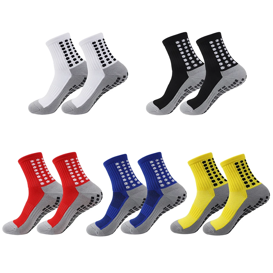 5 Pairs New ANTI SLIP Football Socks Men Women Sports Socks Nonslip