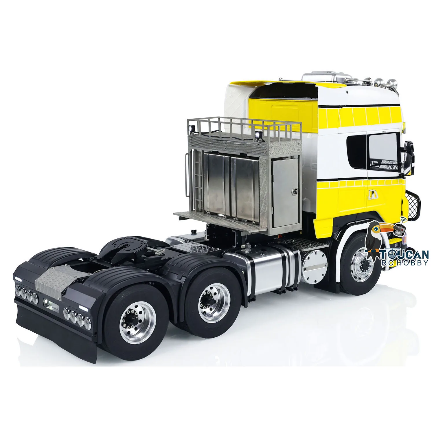 1/14 LESU Metal Chassis DIY RC Tractor Truck 6x6 RTR Radio Controlled Ready to Run Car Sound Light Toys Vehicle Model THZH1780 5