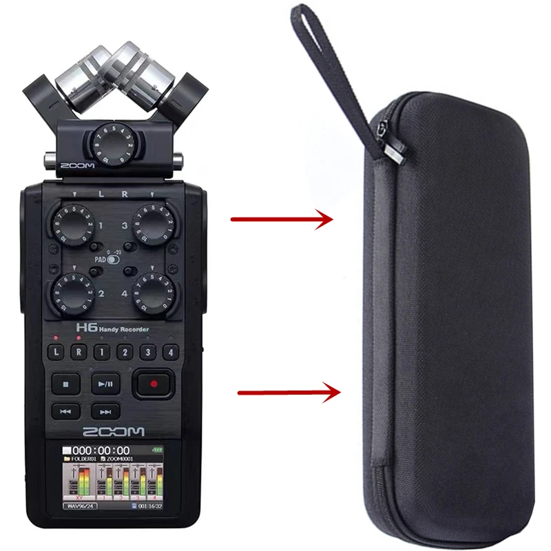 EVA Hartschale Für Zoom H6/H4N - Stoßfeste Tragetasche Für Digitalrekorder