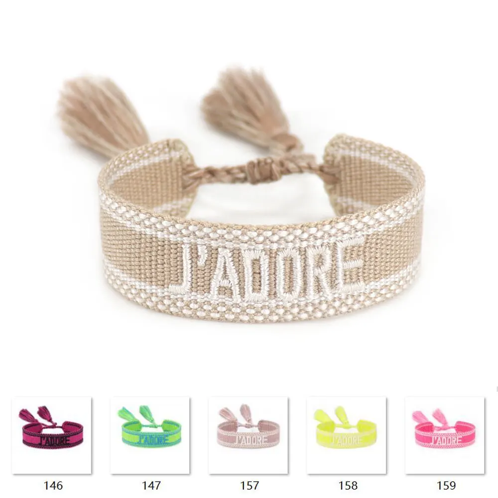 JADORE Bohemian Fashion Personalized Embroidery Wrist Knitted
