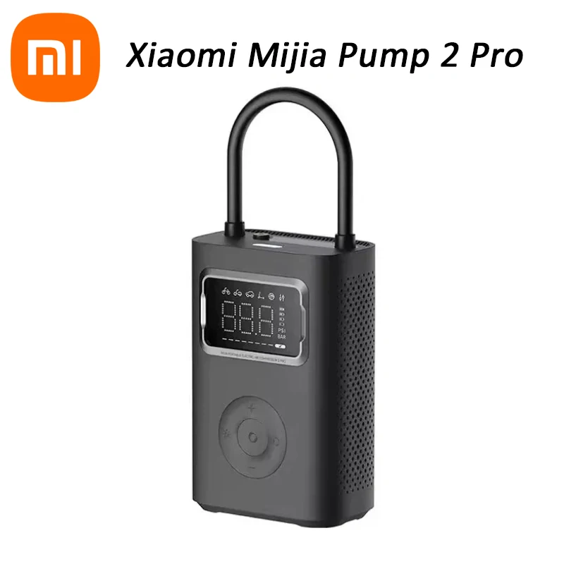 Xiaomi Mijia Air Pump 2 Pro Speed Boost Mini Portable Electric Air Compressor Treasure 150PSI Type-C LED Multitool Inflator