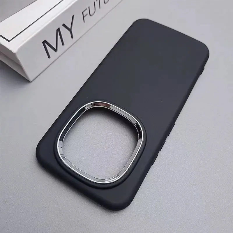 Luxury Plating Solid Color Phone Case - Simple Soft Cover