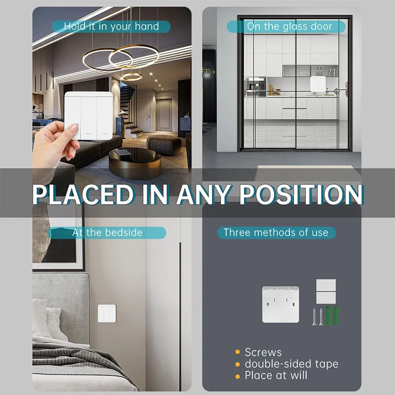 Tuya Smart Home 10A Wifi Wireless Remote Switch Breaker 1/2/3 Gang Wireless Wall Switch Support Alexa Google Home Smart Life APP